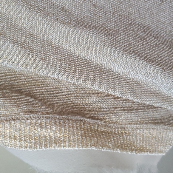 Black Label by Chicos gold short sleeve blouse size 3 (XL/16) - Picture 13 of 14